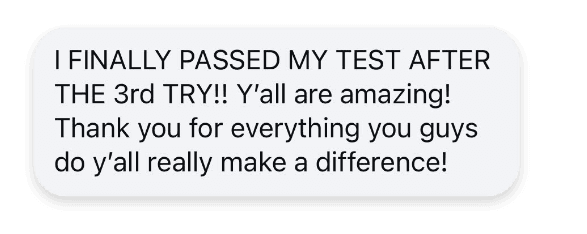 Student testimonial 2